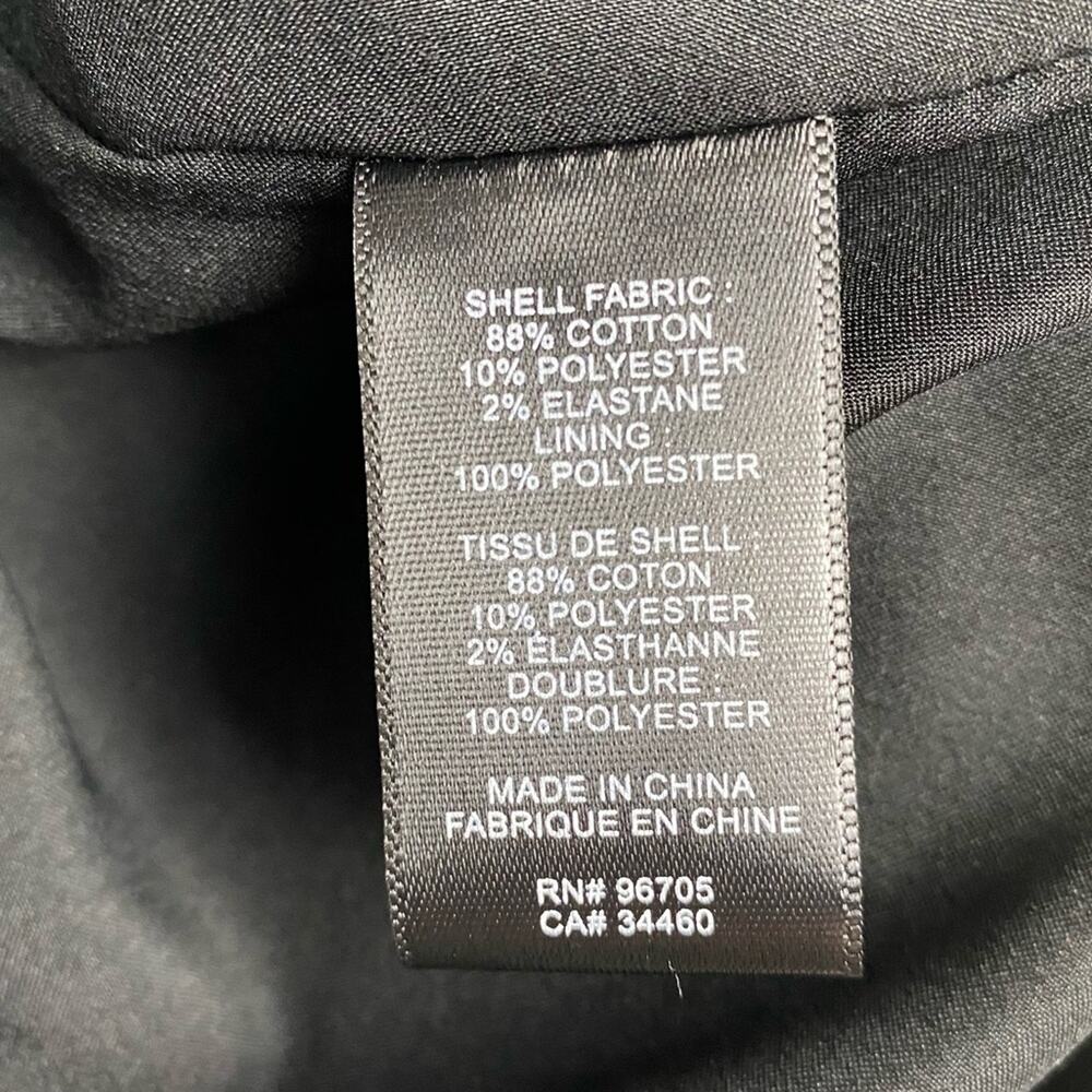 Rebecca Taylor Women's Sleeveless Slub Twill Dress Black and White Size 8 - Picture 6 of 11